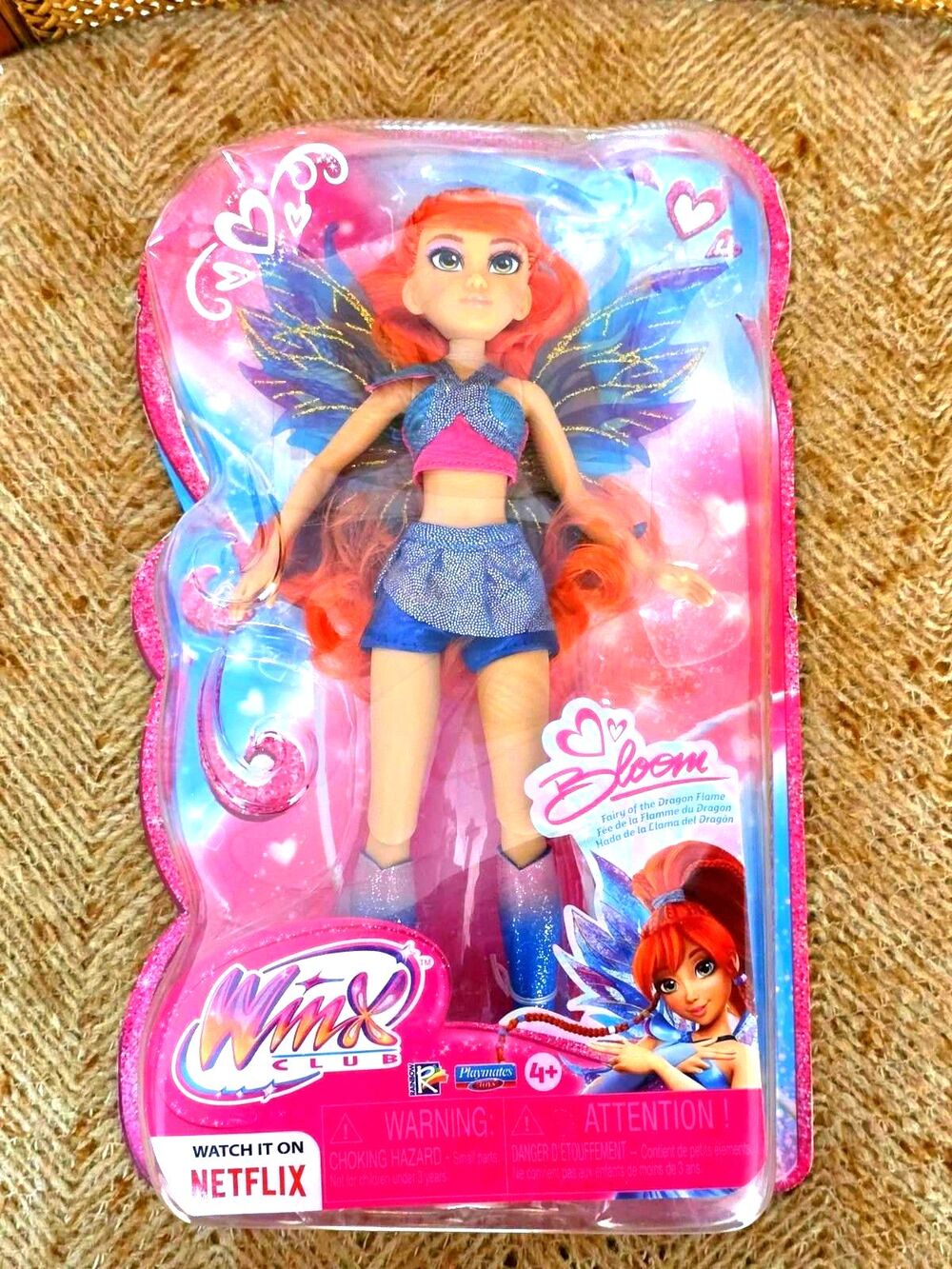 NIB Winx Club Bloom Fairy Dragon Flame doll 10.5" Playmates 2025 netflix reboot